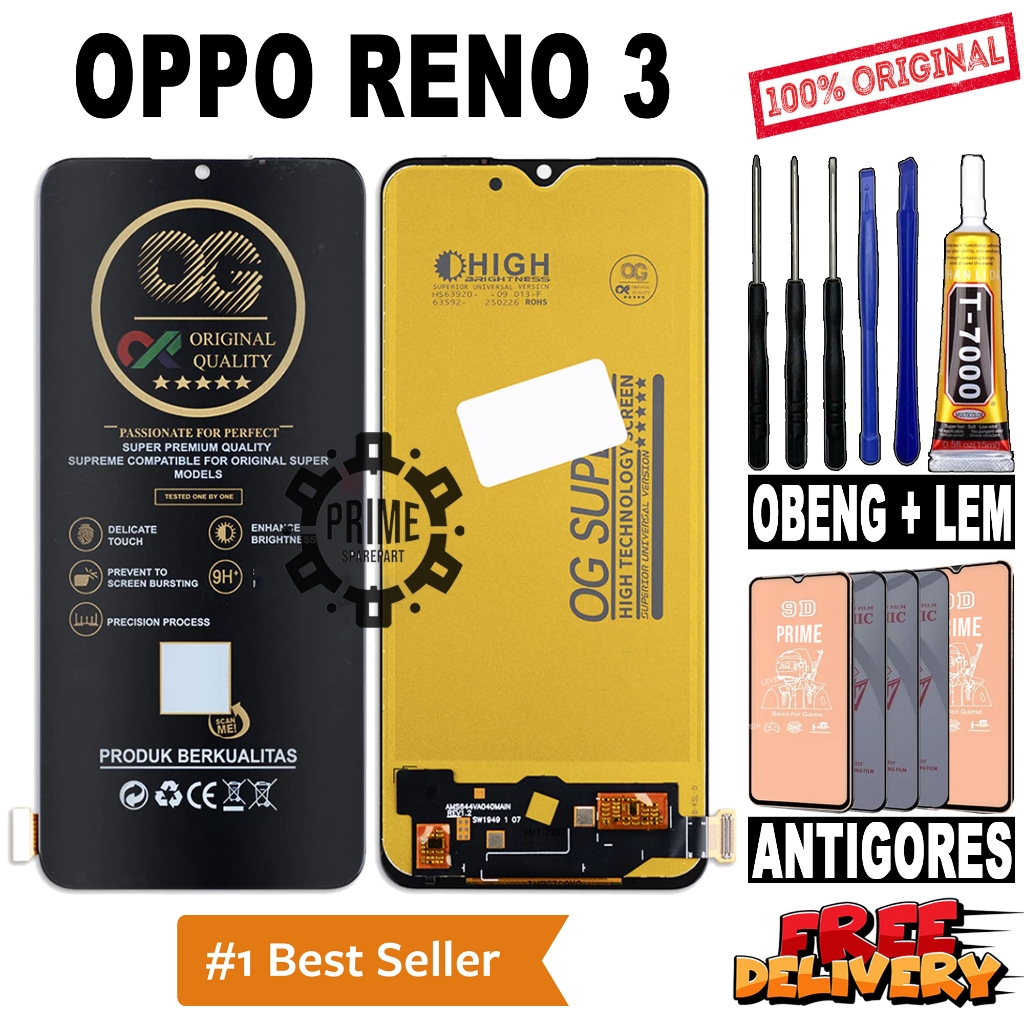 LCD TOUCHSCREEN OPPO RENO 3 ORIGINAL OEM LCD OPPO RENO 3 FULLSET