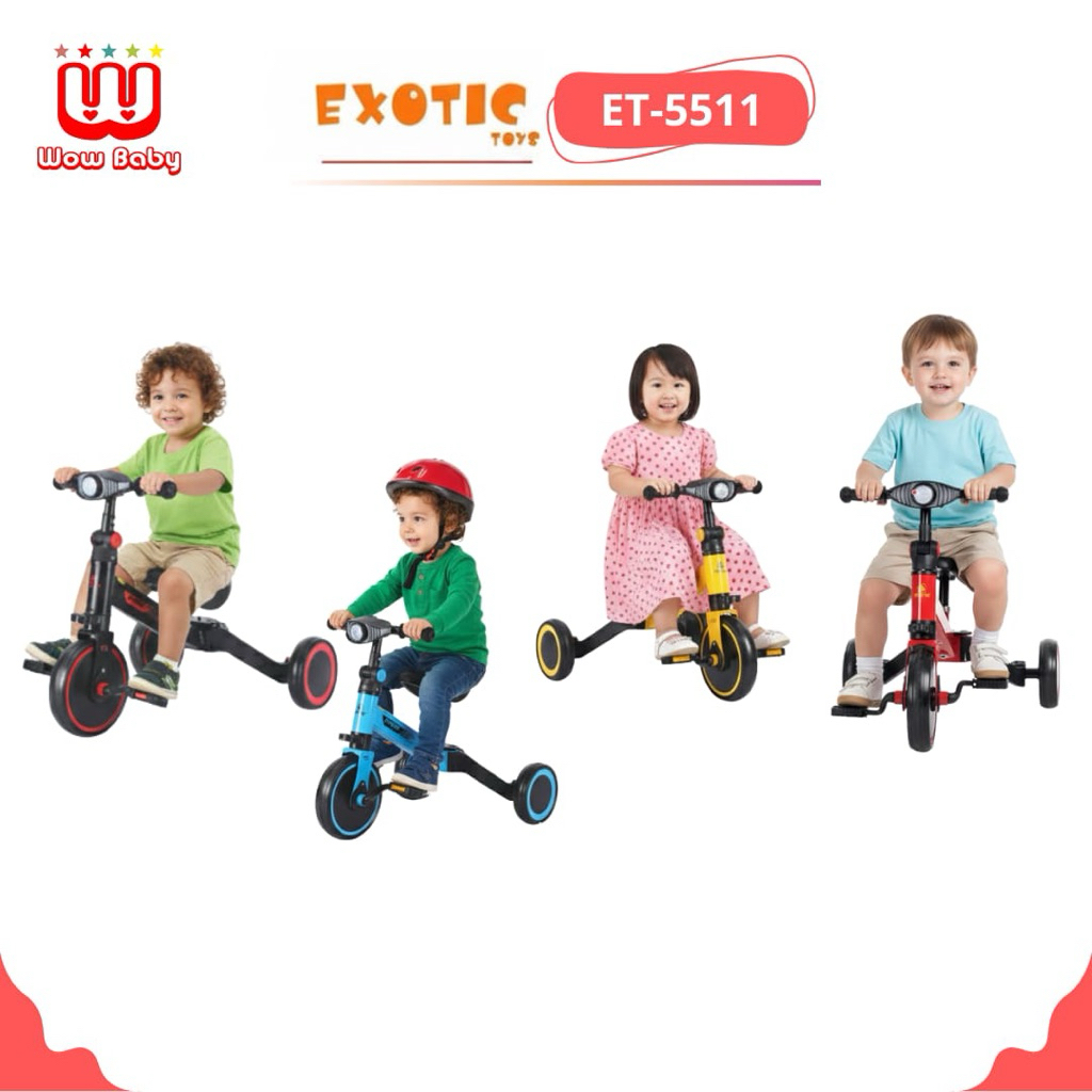 EXOTIC ET-5511 / Et-709 / Et-714/ Et-7905  BALANCE BIKE Sepeda Anak