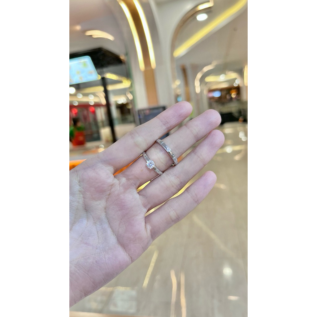cincin couple permata moissanite