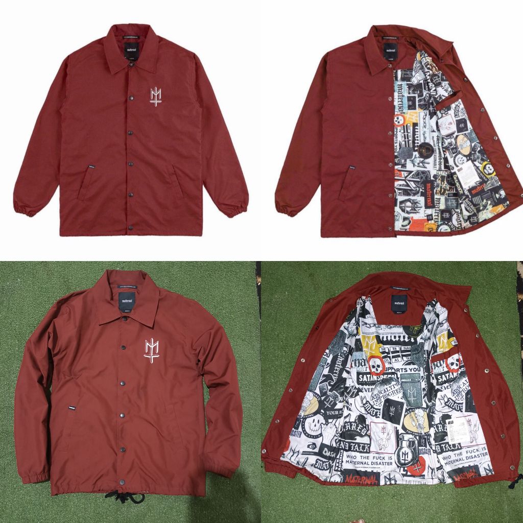 Maternal Evening Maroon Coach Windbreaker Jacket Original no Lawless Thisisneverthat Life Work Cover