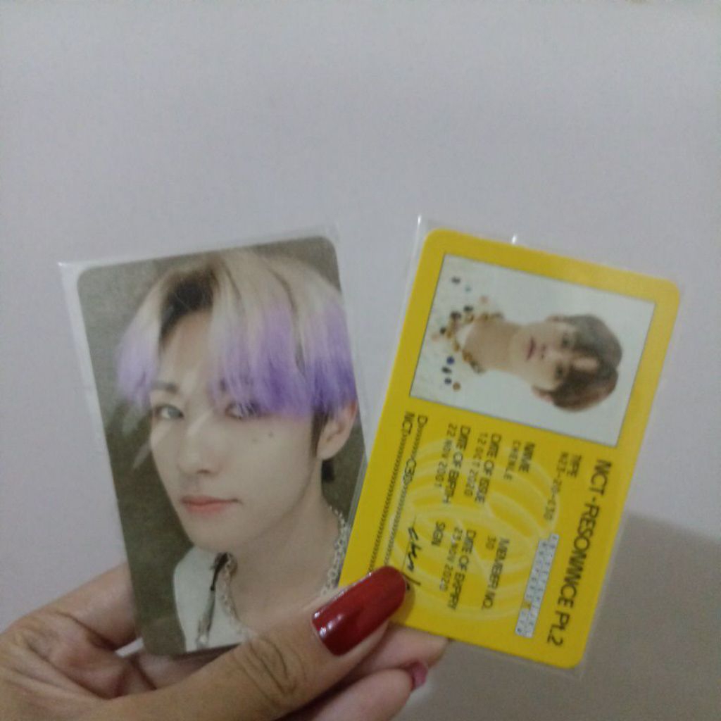 Photocard pc poca NCT DREAM RENJUN CHENLE MARK reload id card nct 127