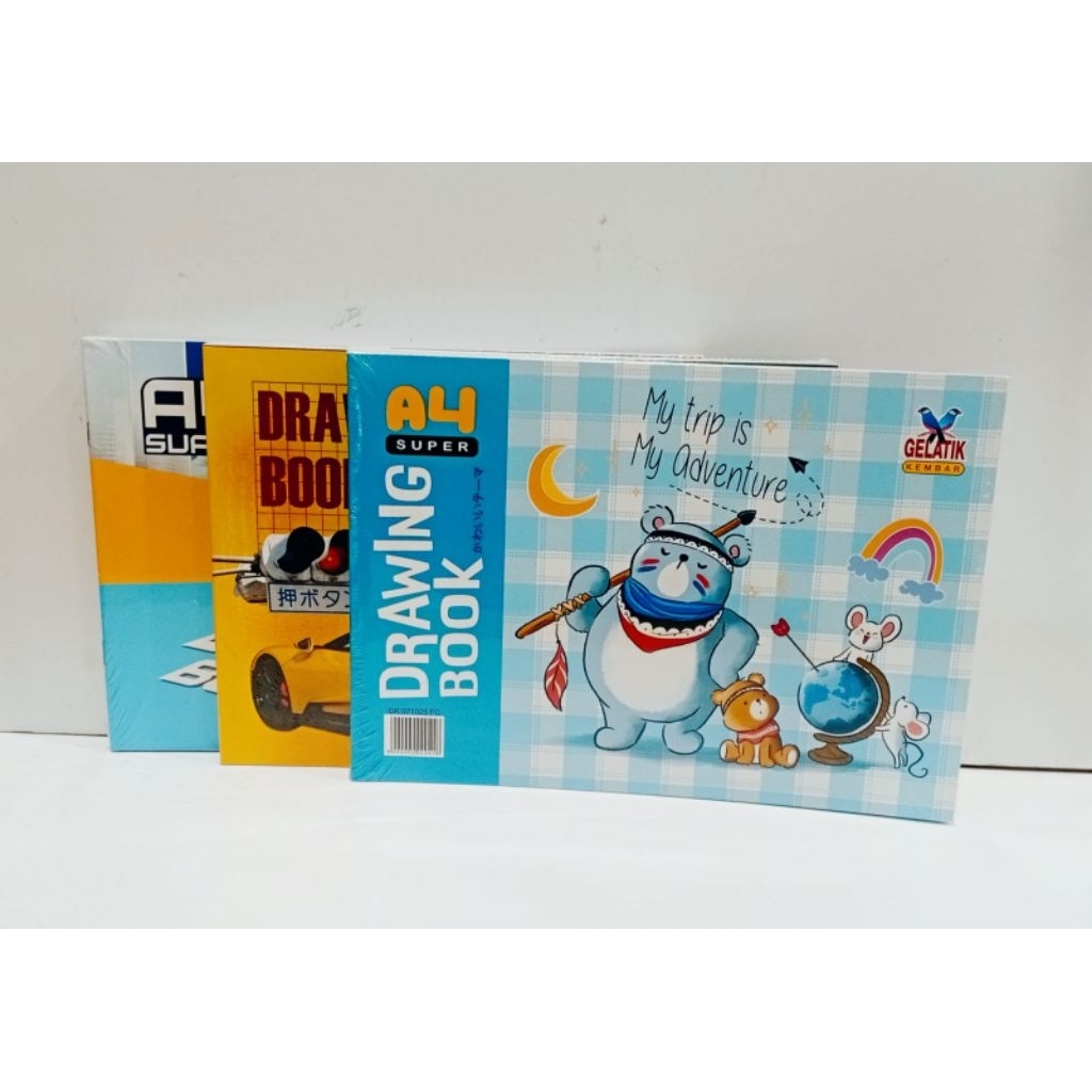 Buku Gambar Gelatik A4 ( 1 pack isi 10 buku/ tinggi 21cm panjang 30cm )