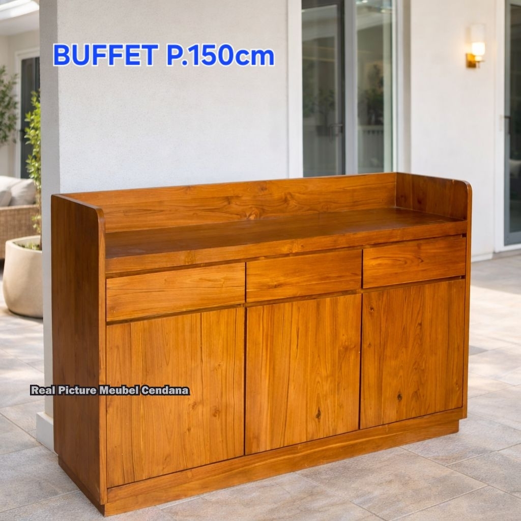 Buffet Minimalis Elegant Buffet Meja Kayu Jati Buffet Jati Meja Laci Kayu Jati Buffet Retro Jati