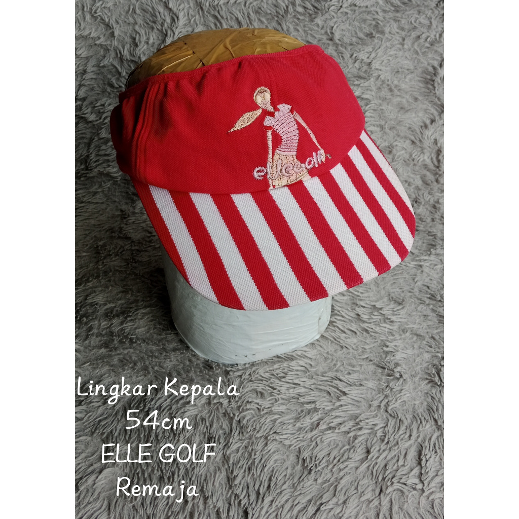 Topi visior remaja cewek ELLE GOLF