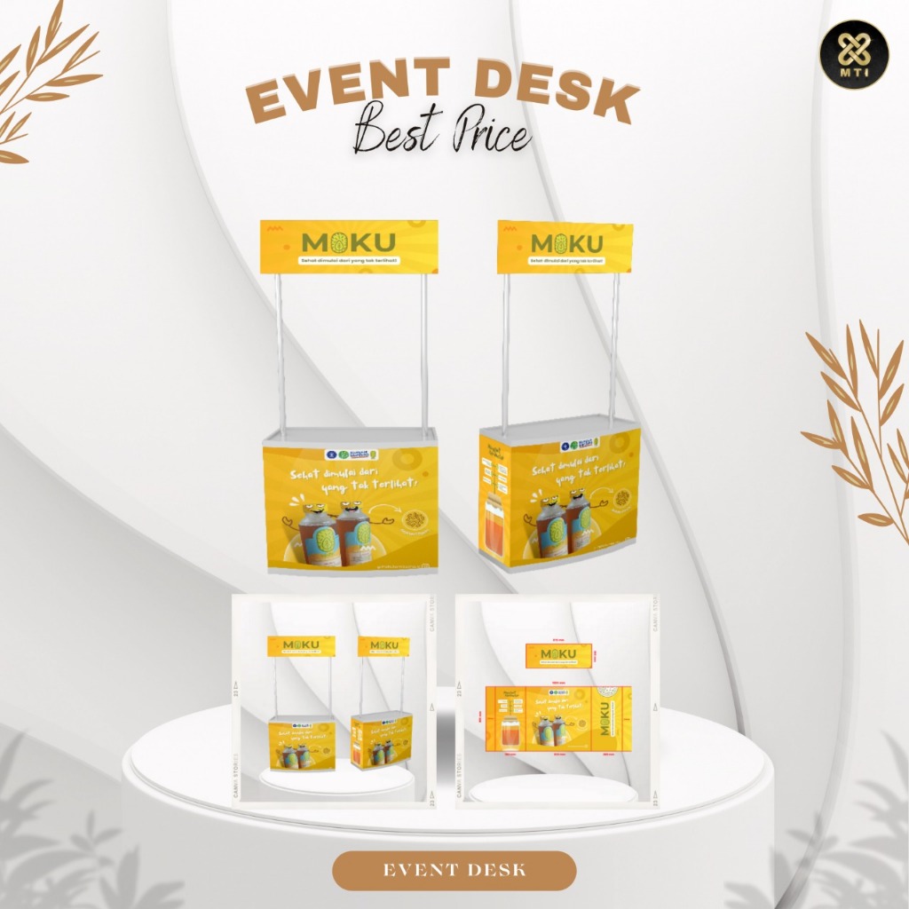 EVENT DESK POLOS/HANYA DESK SAJA TANPA CETAK/MEJA DEMO PROMOSI /EVENTDESK/MEJA JUALAN/BOOTH