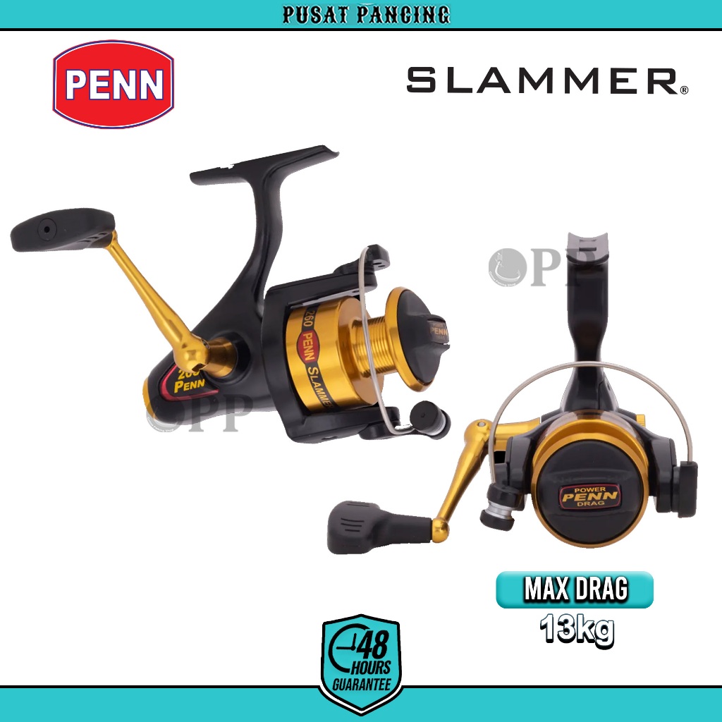 PENN Reel Spinning SLAMMER CLASSIC Size 360-760 Reel Pancing Laut & Air Tawar Original