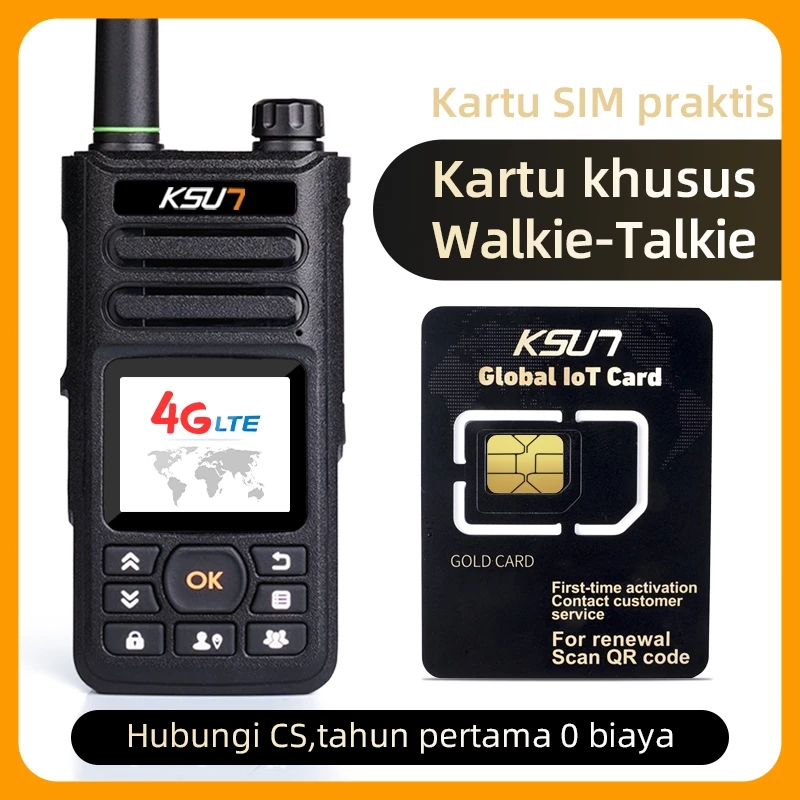 KSUN Walkie Talkie SIM Di Indonesia Aktivasi instan ZL10 ZL40 ZL8668 CT58
