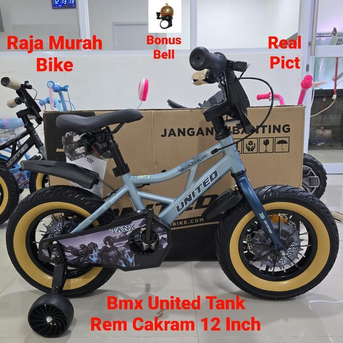 Sepeda Anak Laki Laki Bmx 12,16 Inch United Tank Rem Cakram Sepeda Anak Bmx United Tank Rem Cakram 1