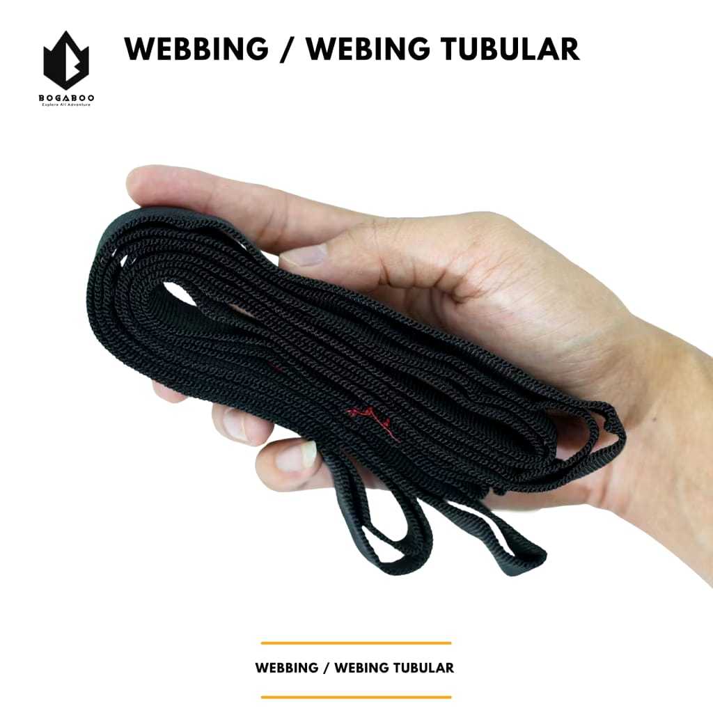 [COD] Tali webing Tubular  Hammock Panjang 2.5 Meter Double Bartex - Tali  Hammock - Hamock - Hamok 
