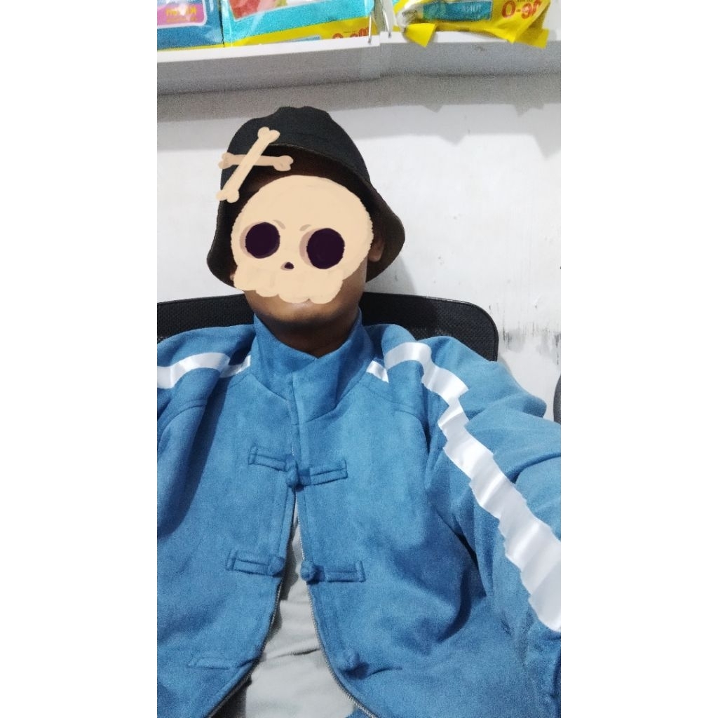 congsam blue L signore suede