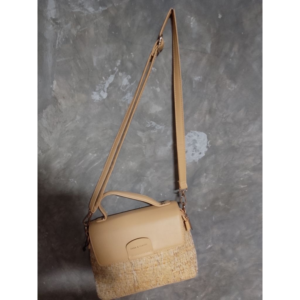 Hana Lucia Tweed Sling Bag (Preloved)