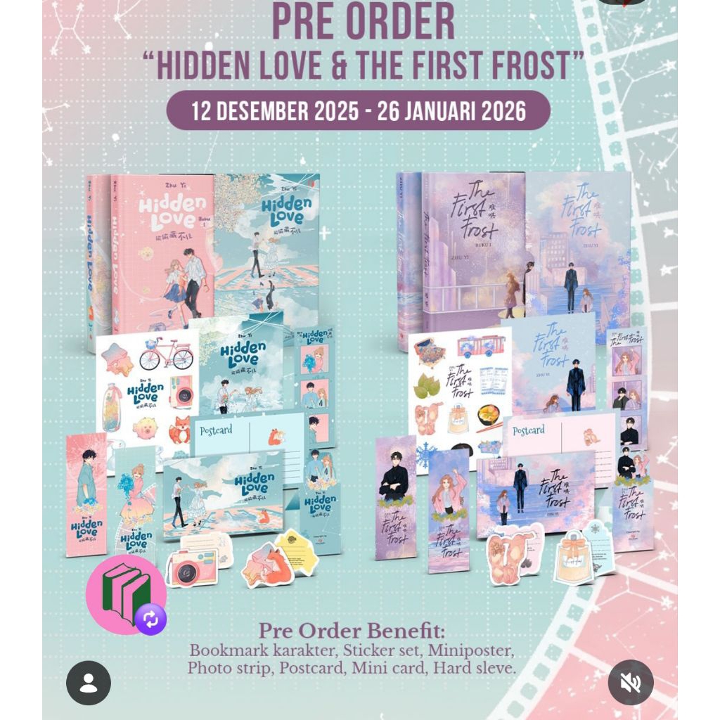 Novel Hidden Love & The First Frost original