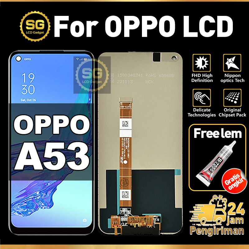 SG LCD OPPO A53 Fullset HP Touchscreen OPPO A53 Free Lem Glass Touch Screen Digitizer COD