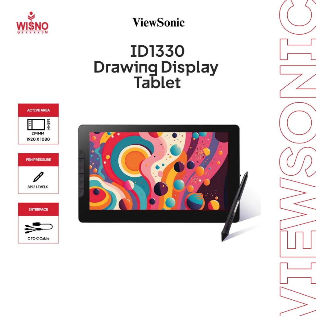 Viewsonic ID1330 Drawing Display Tablet Original