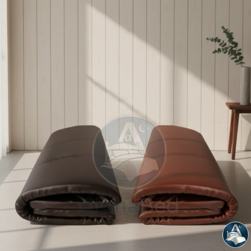 Kasur Lantai Matras Lantai Busa Rebonded 3cm (60x180cm) Padat, Kasur Lipat Portabel Cover Oskar Anti