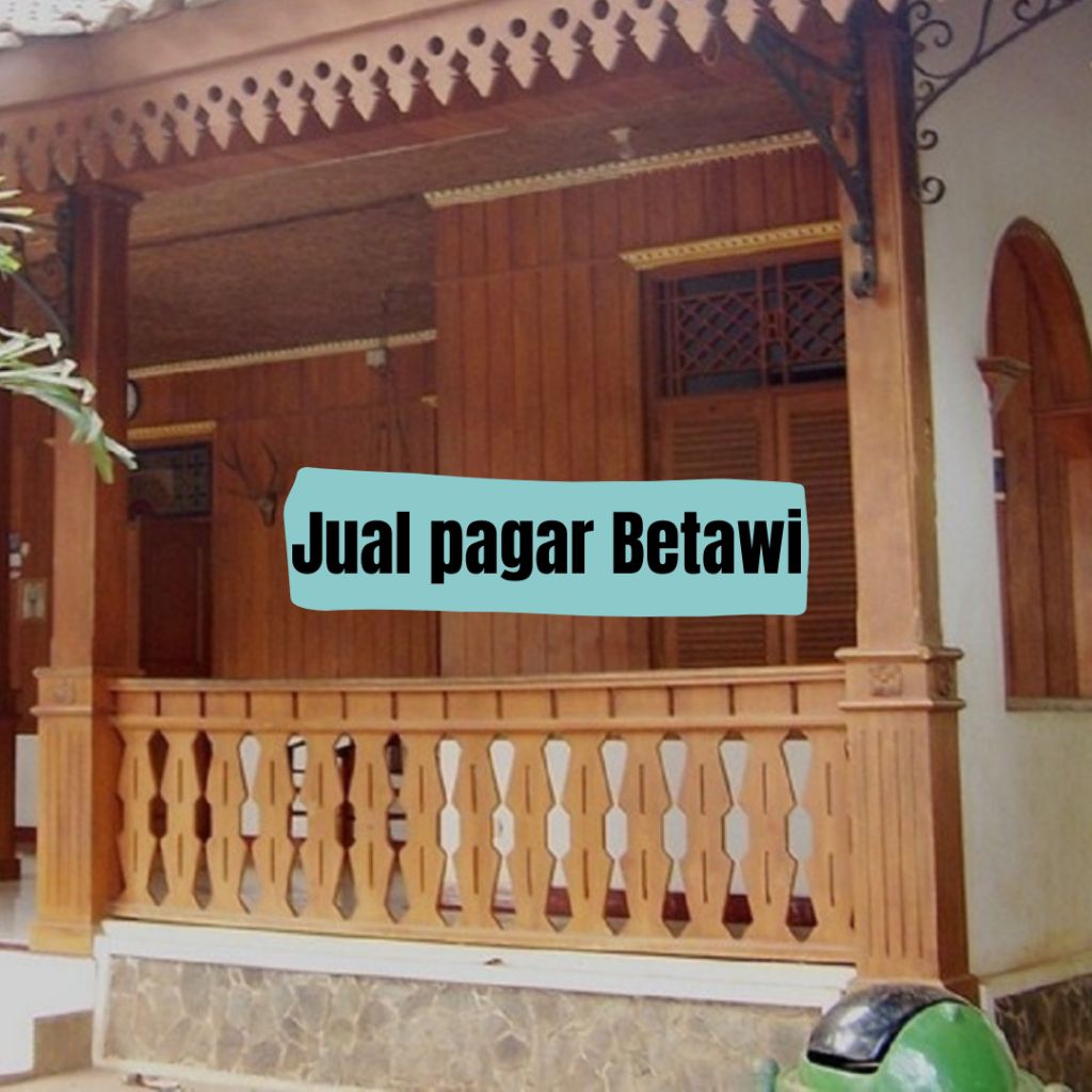 Pagar kayu ukir Betawi di Depok Jakarta Bekasi Bogor Bintaro