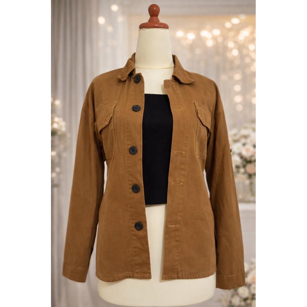 SEMI PARKA JACKET (CAMEL)