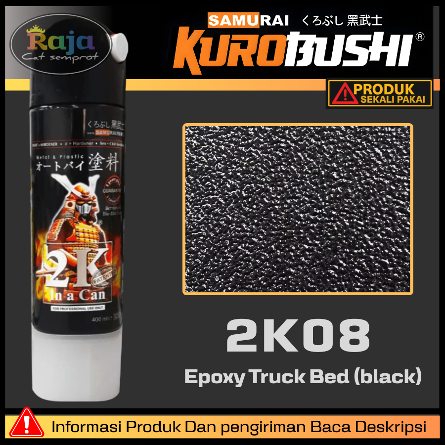 Samurai Paint : Epoxy Truck Bed (Black) - 2K08