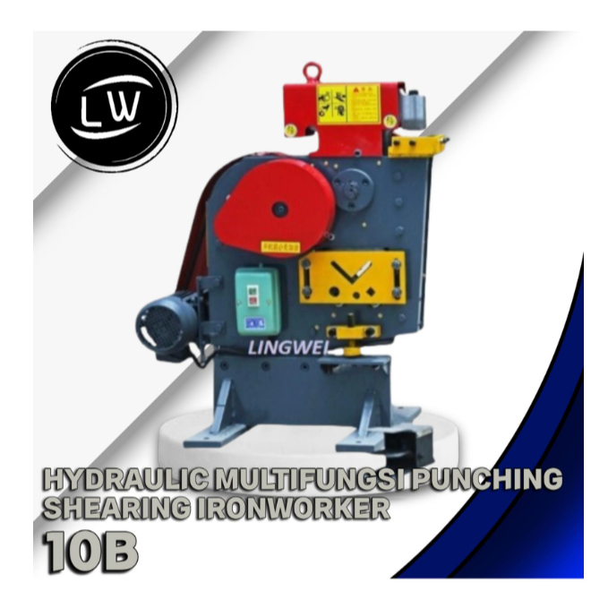 MESIN POTONG BESI HYDOLIC MULTIFUNGSI PUNCHING SHEARING IRONWORKER 10B