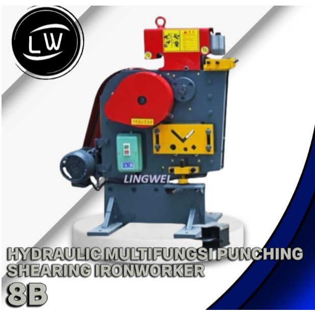 MESIN POTONG BESI HYDOLIC MULTIFUNGSI PUNCHING SHEARING IRONWORKER 8B