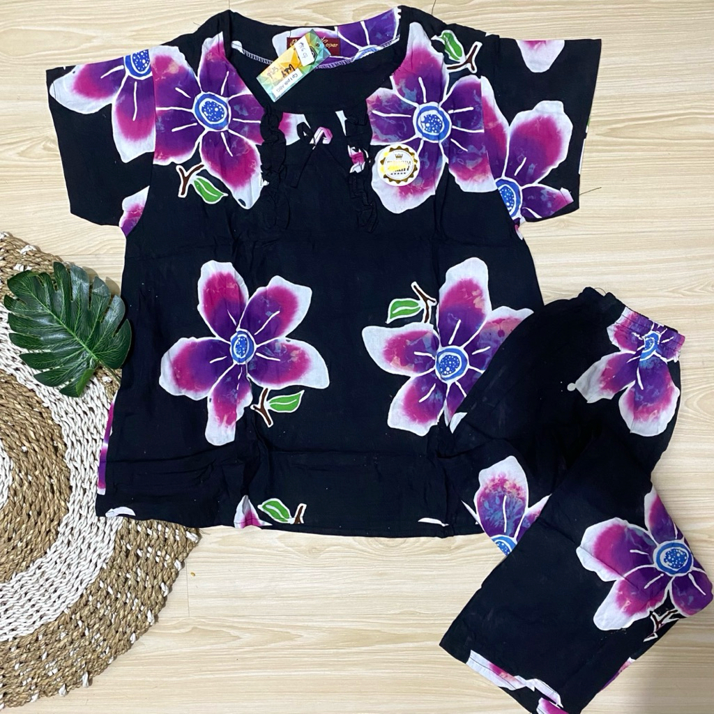 (ABG 07) CP Batik Copar ABG Lady Tgn Pendek