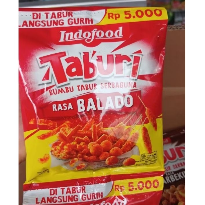 TABURI Bumbu Kentang Goreng BALADO Indofood | Bumbu Kentang Goreng Rasa Keju | Bumbu Kentang Goreng 