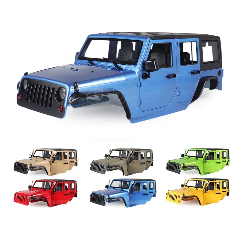 hard body shell rc crawler jeep rubicon wrangler 313mm SCX10 90046 body kit 1:10 injora austar