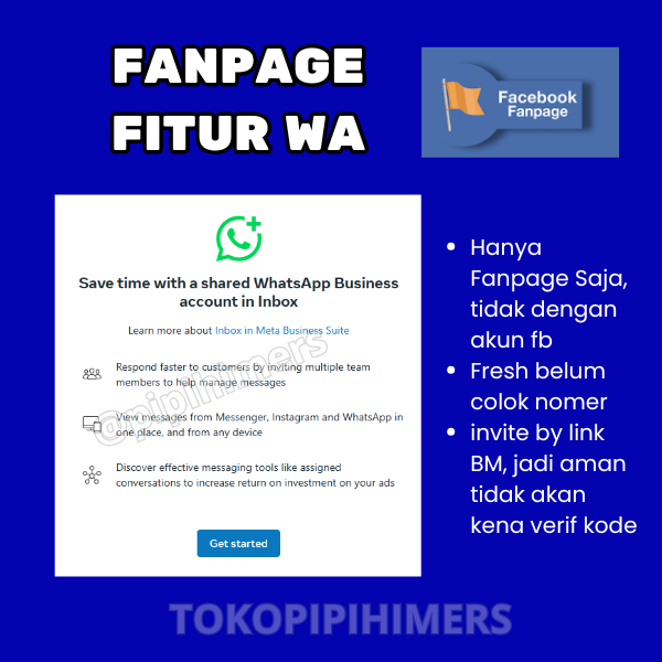 Fanspage Halaman Facebook Page Fitur WA Fanpage Fb