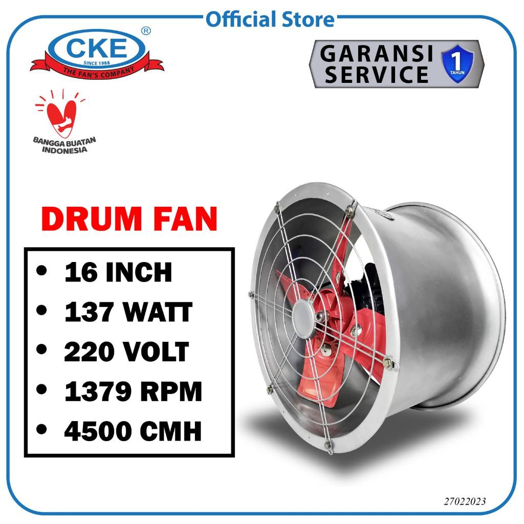 CKE Drum Fan DF-4B-TH CKE 16 Inch Blower Tabung Blower Gedung Eksos
