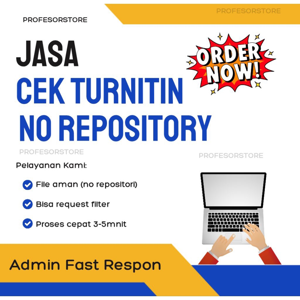 CEK SCORE PLAGIAT NO REPOS1TORY// CEK TURNITIN
