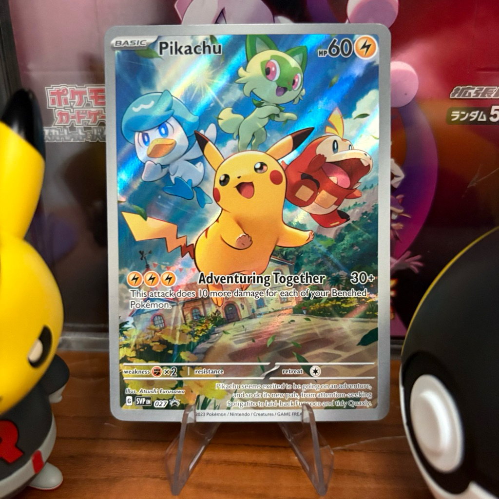 Pikachu Paldea Promo 027 ENG - Black Star Promo - Pokemon Promo - Pokemon TCG