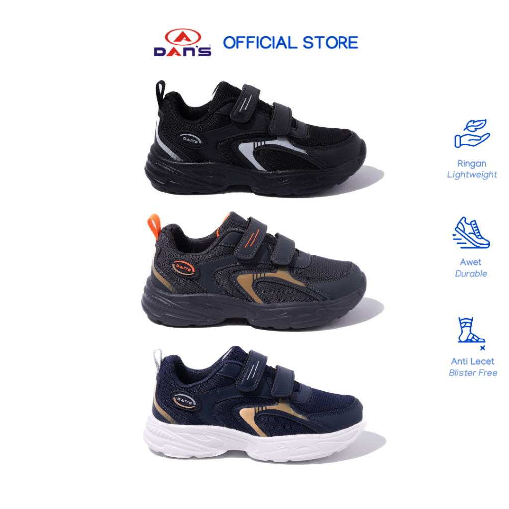 DANS - Sepatu Anak Laki-Laki - Halion (SD) | Sneakers dengan Sol Empuk & Ringan