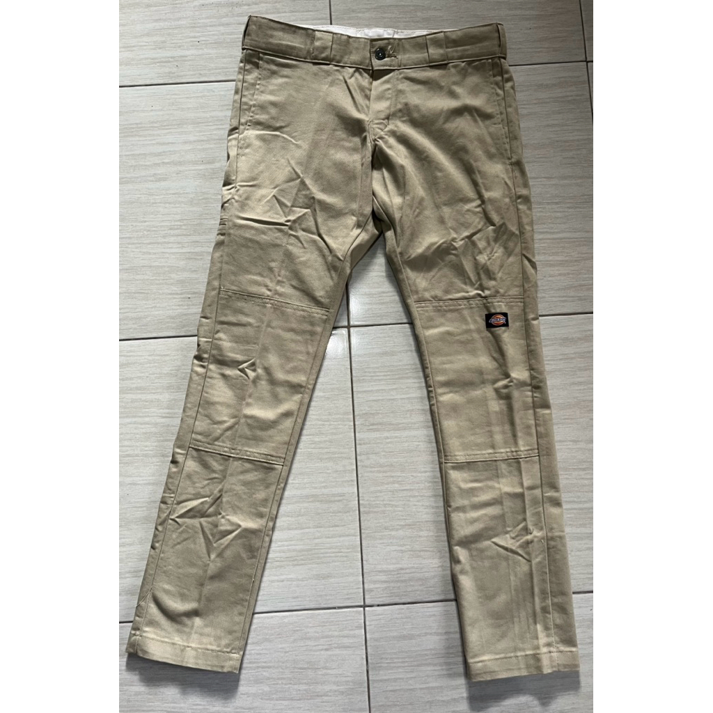 1. Dickies wp811 skinny straight double knee khaki