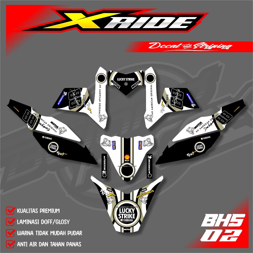 Sticker Decal X Ride 115 - Sticker Decal Full Body Motor X Ride 115 Fullbody Terbaru BHS.001