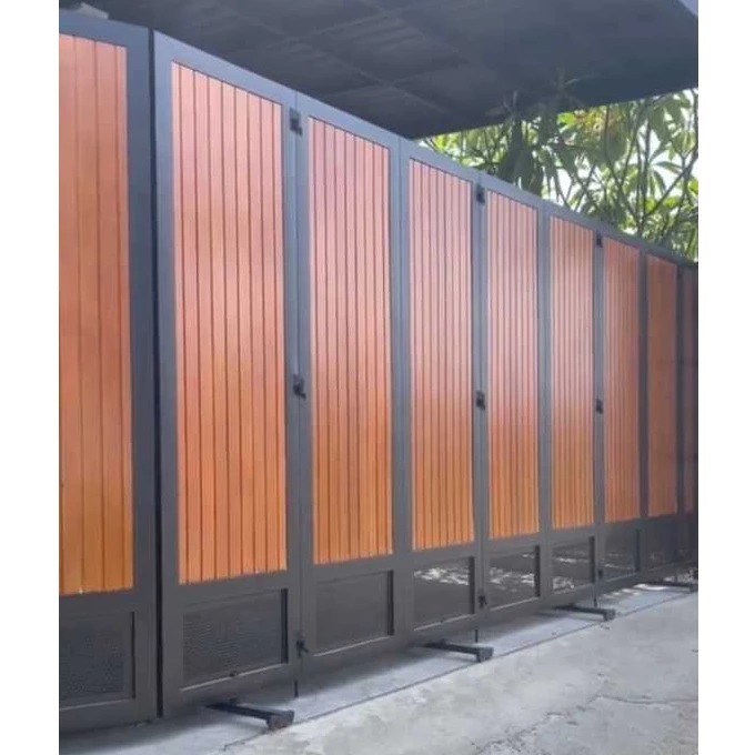 Pagar Rumah Lipat Kayu Kerapatan Sempurna