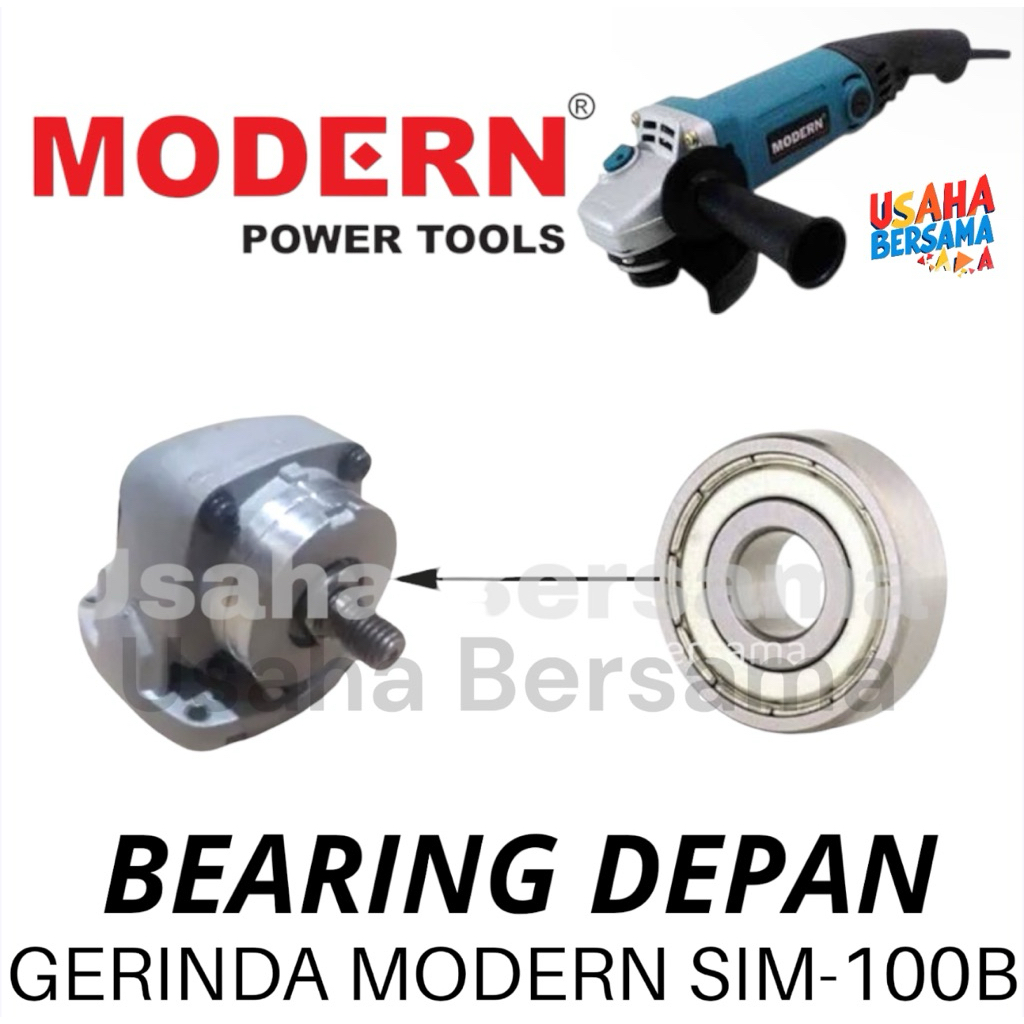 KLAHER DEPAN KEPALA GERINDA MODERN SIM100B BEARING DEPAN RUMAH DEPAN MODERN SIM100 GERINDA SIM 100B 