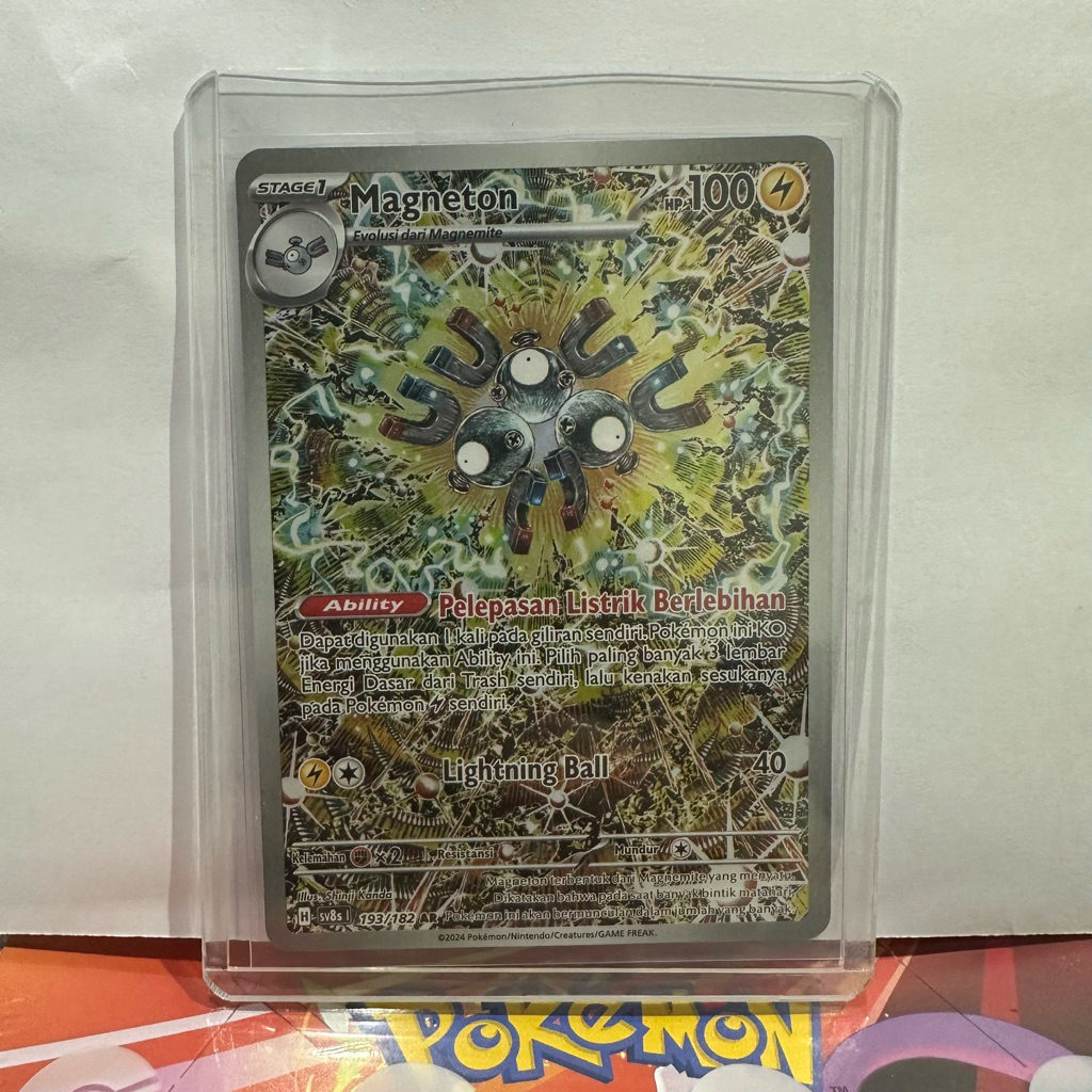 Kartu Pokemon TCG - Magneton AR SV8S