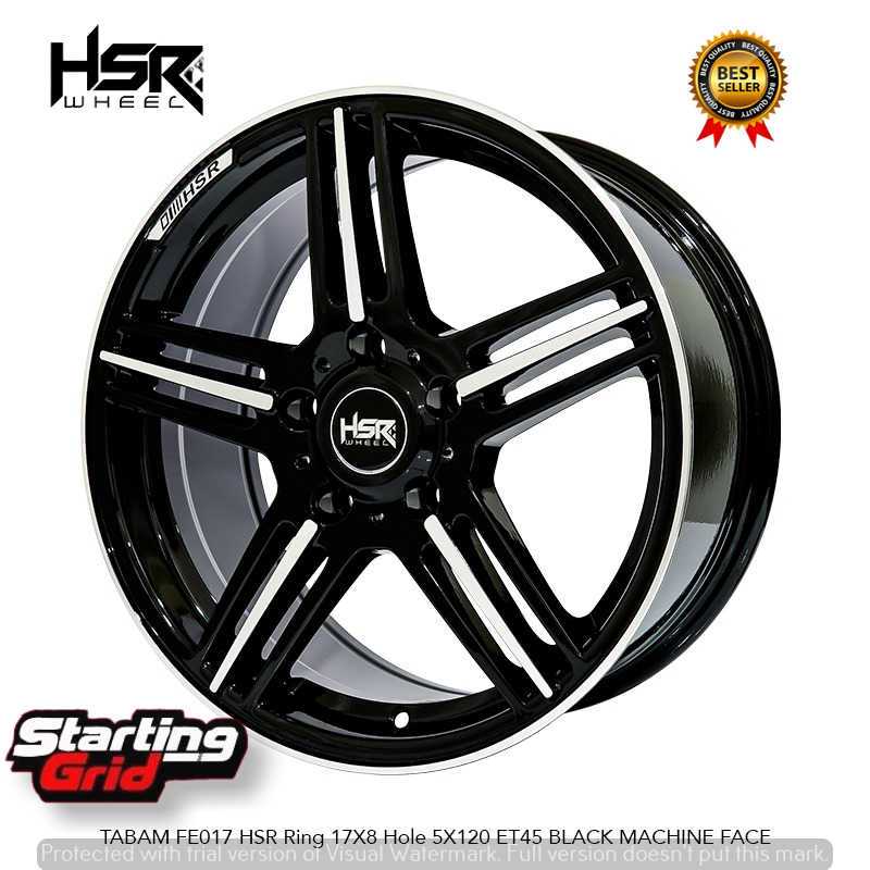 Velg Mobil BMW Ring 17 HSR TABAM Lebar 8 Rata Body