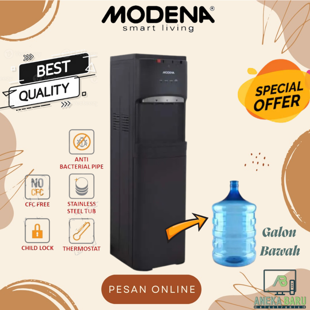 [READY STOCK] Modena Dispenser Galon Bawah DD-7302L / 7302L / DD 7302 L (Low Watt)