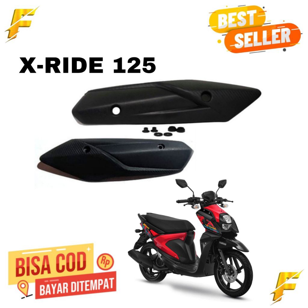 Tutup tameng cover knalpot Yamaha X-RIDE 125 X Ride 125 bahan tebal dan presisi