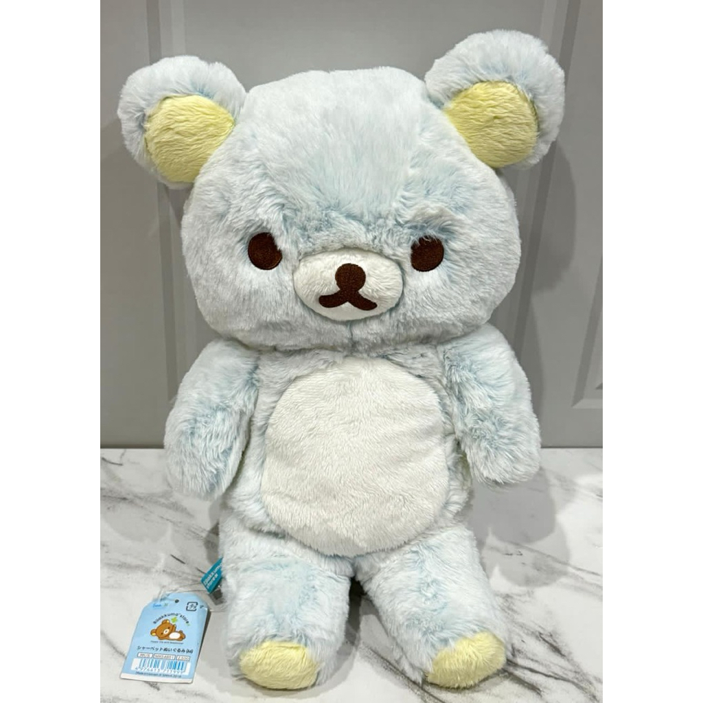 RARE | Boneka Plushie Rilakkuma Sherbet Series Light Blue Medium Sz Rilakkuma Store San X