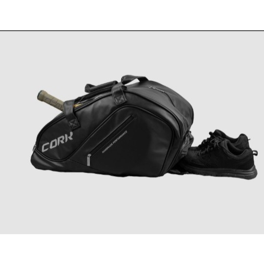 Cork Padel Nylon Big Padel Bag [Black]