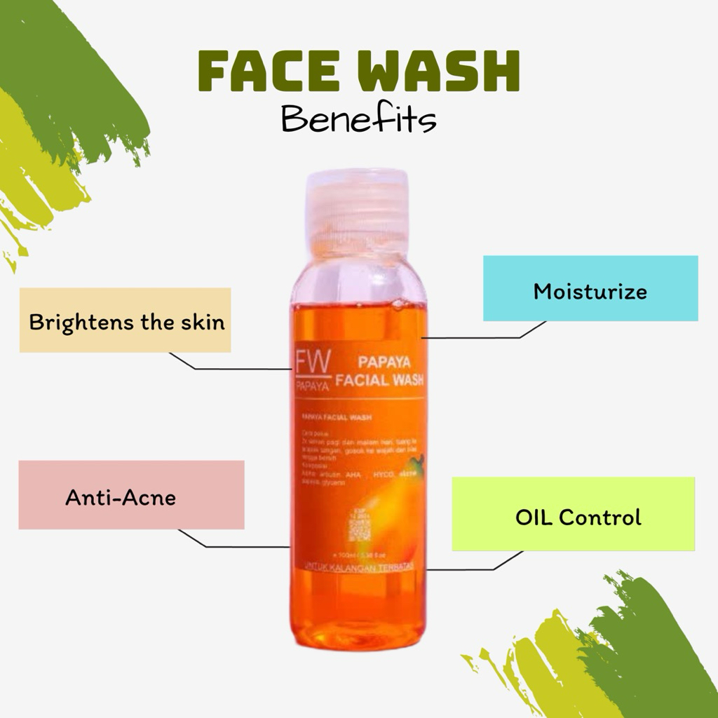 FACIAL WASH || FACIAL WASH PEPAYA PREMIUM || SABUN PEPAYA 100ml