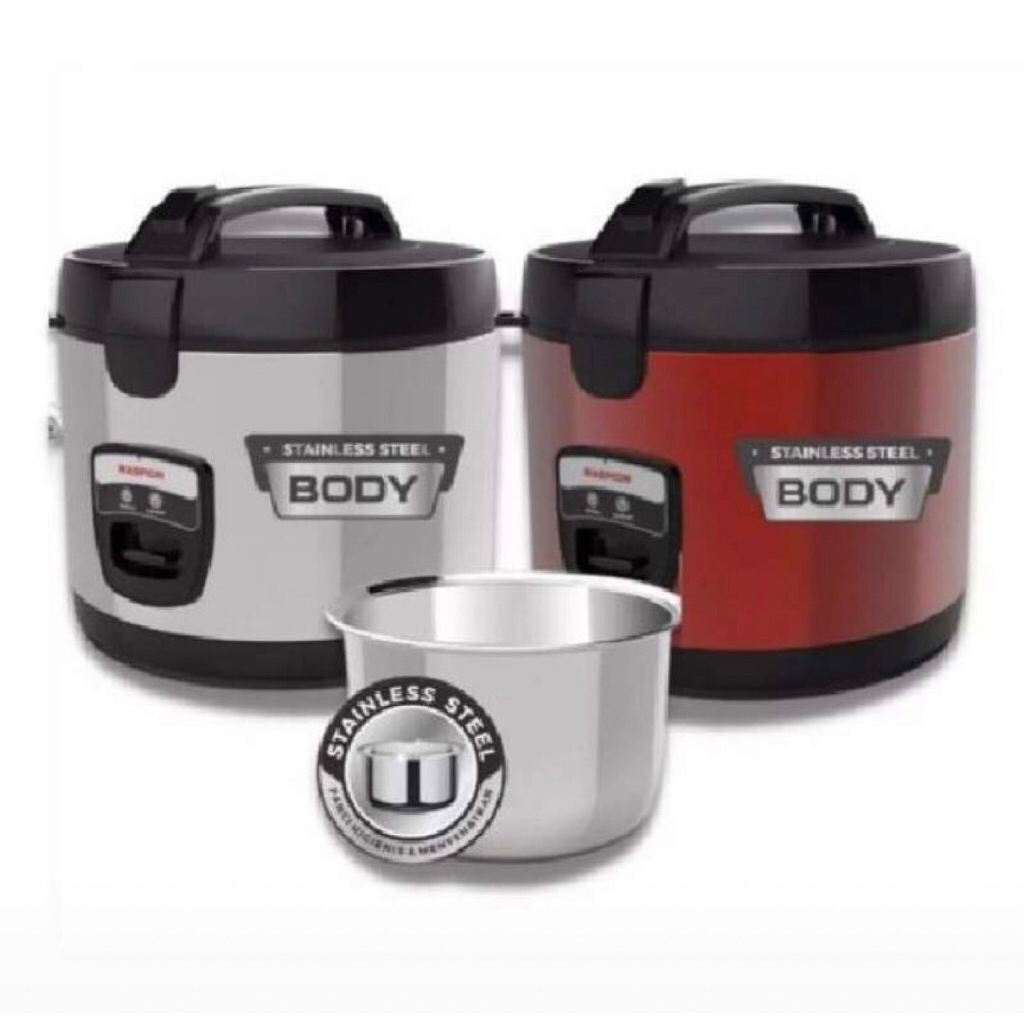 Maspion MRJ 1856BSSN / MJR 1808 SS (1,8 L) MRJ 109 SS (1 L) MRJ 0623BSSSN (0,6L) Rice Cooker / Magic