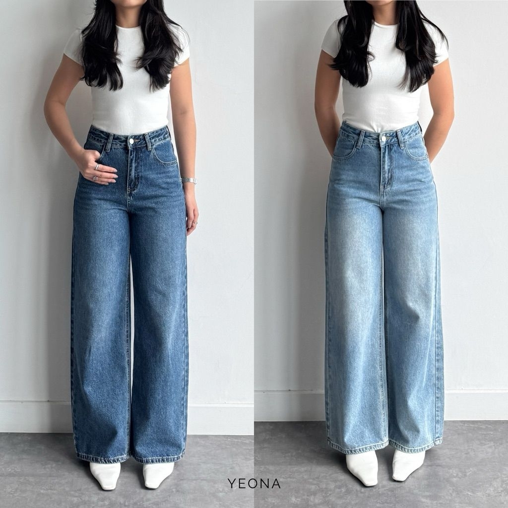 Yeona - Eros Jeans Wanita Denim Korean Style