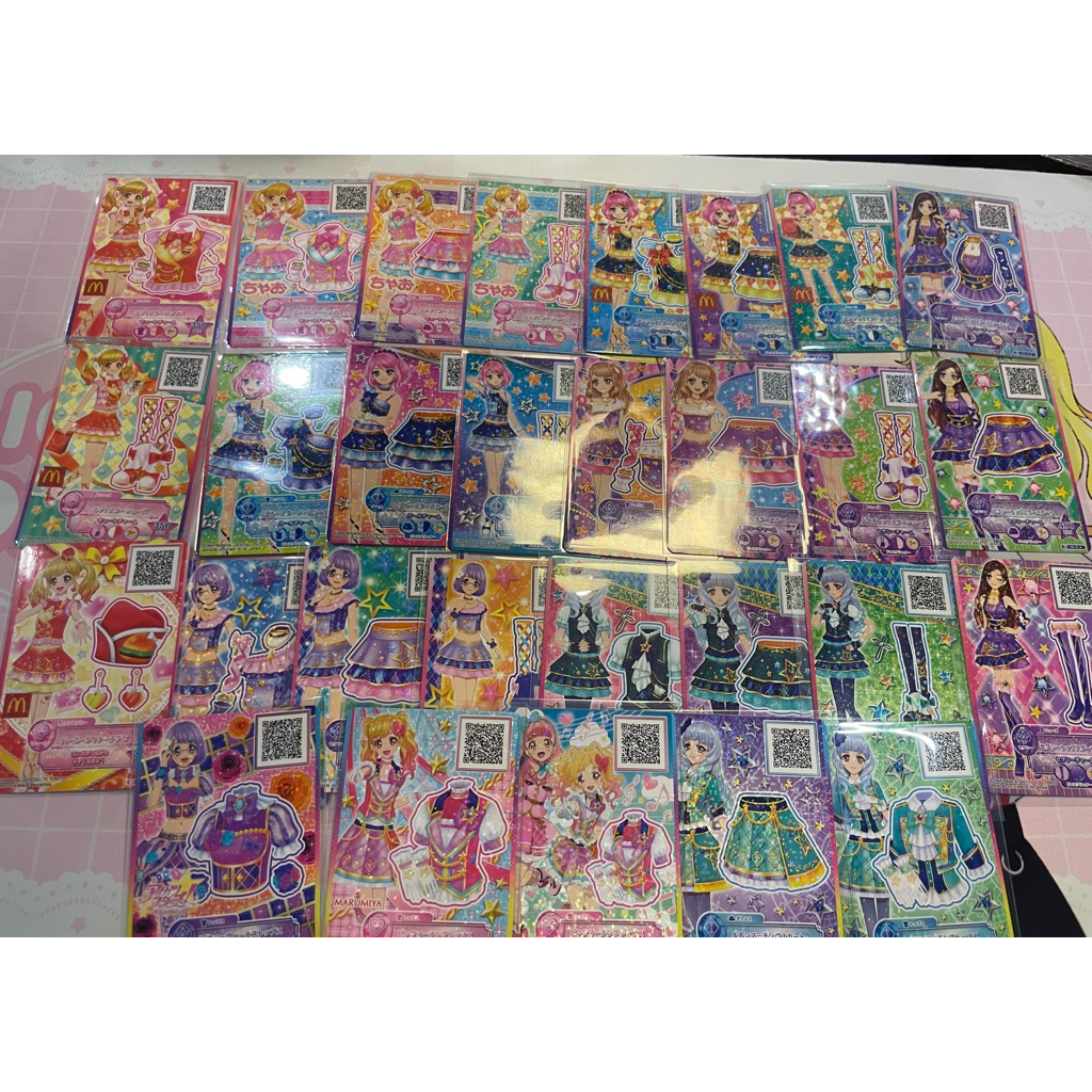 Aikatsu Stars School Coords Yume Laura Mahiru Kohaeu Lilien Yozora Pink Star & Blue Star & Enjoy Sta