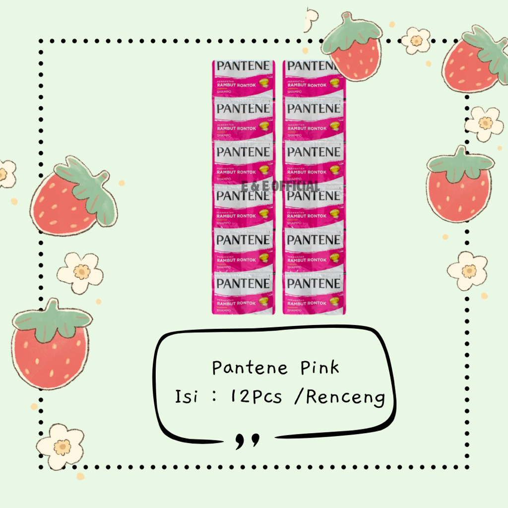 SHAMPOO PANTENE PINK SACHET / SHAMPOO RENCENG PANTENE / SHAMPOO RAMBUT RUSAK
