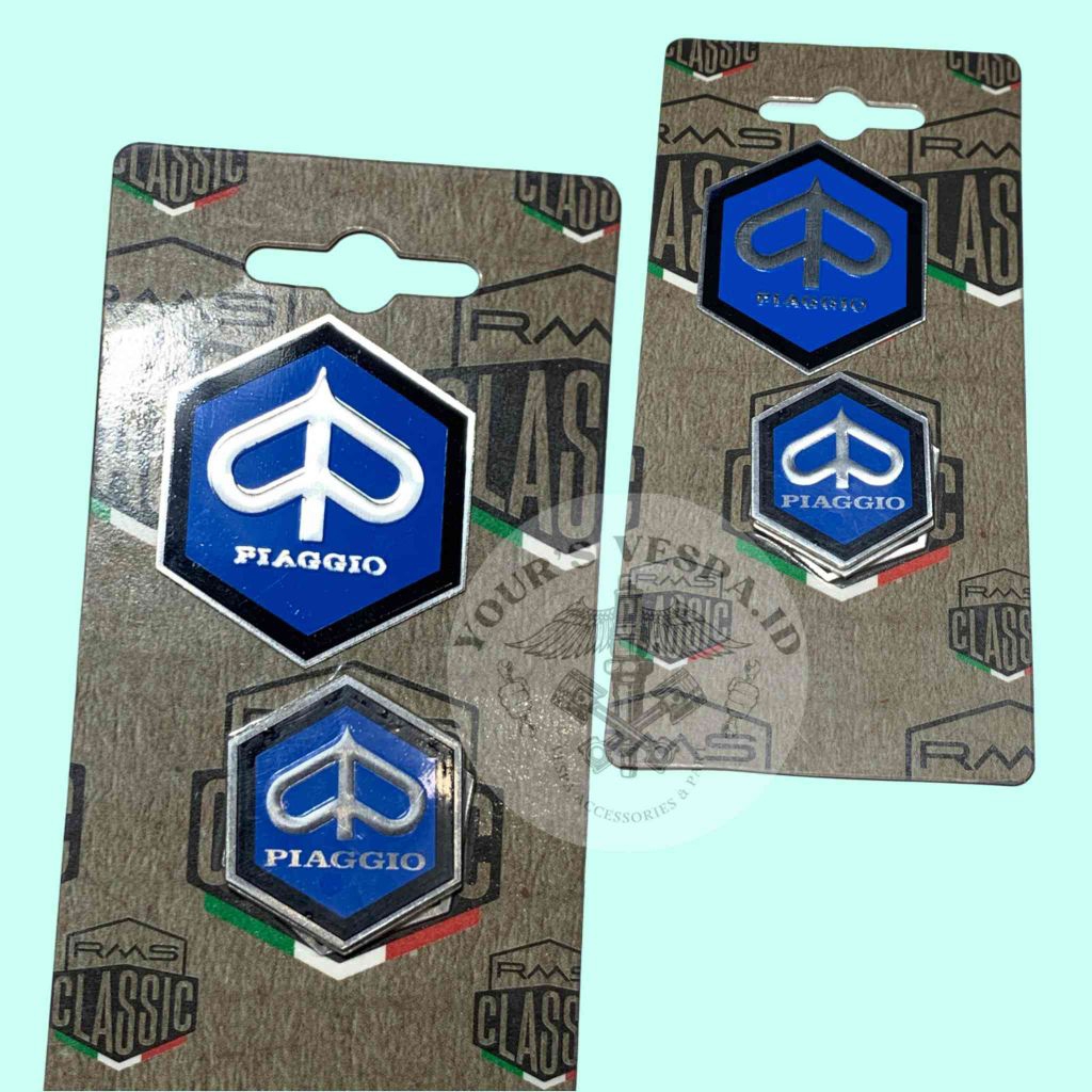 EMBLEM CHUNG PIAGGIO RMS ITALY HIDUNG DASI STANG BATOK VESPA SUPER SPRINT VELOCE PX PTS SPECIAL