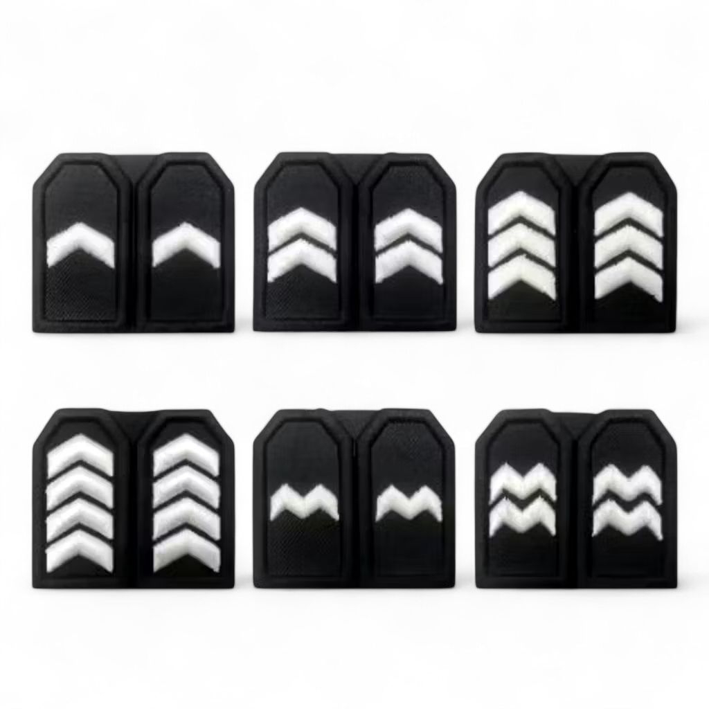 Pangkat pdl polisi bintara bordir timbul bripda/briptu/brigadir/bripka/aipda/aiptu lis hitam