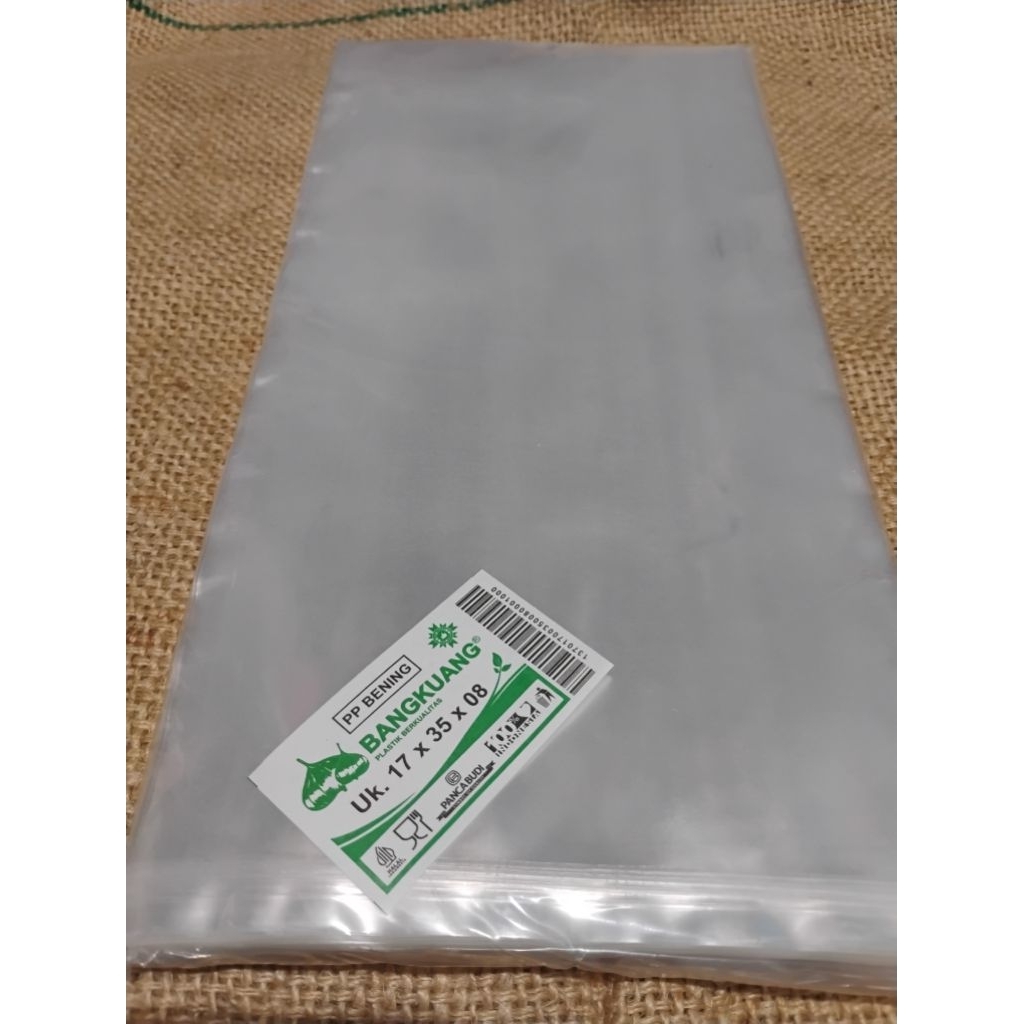 PLASTIK PP BANGKUANG 17X35 TEBAL 0.8